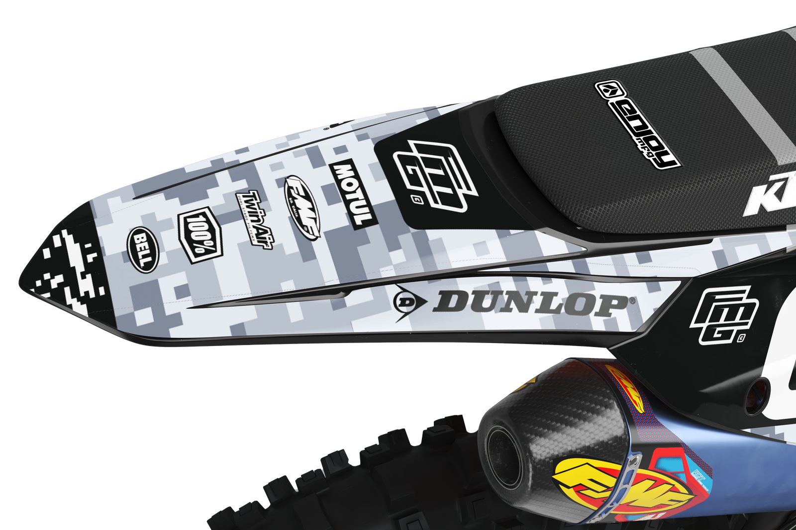 Fits KTM Digital Camouflage FMG 00 Graphics Kit.