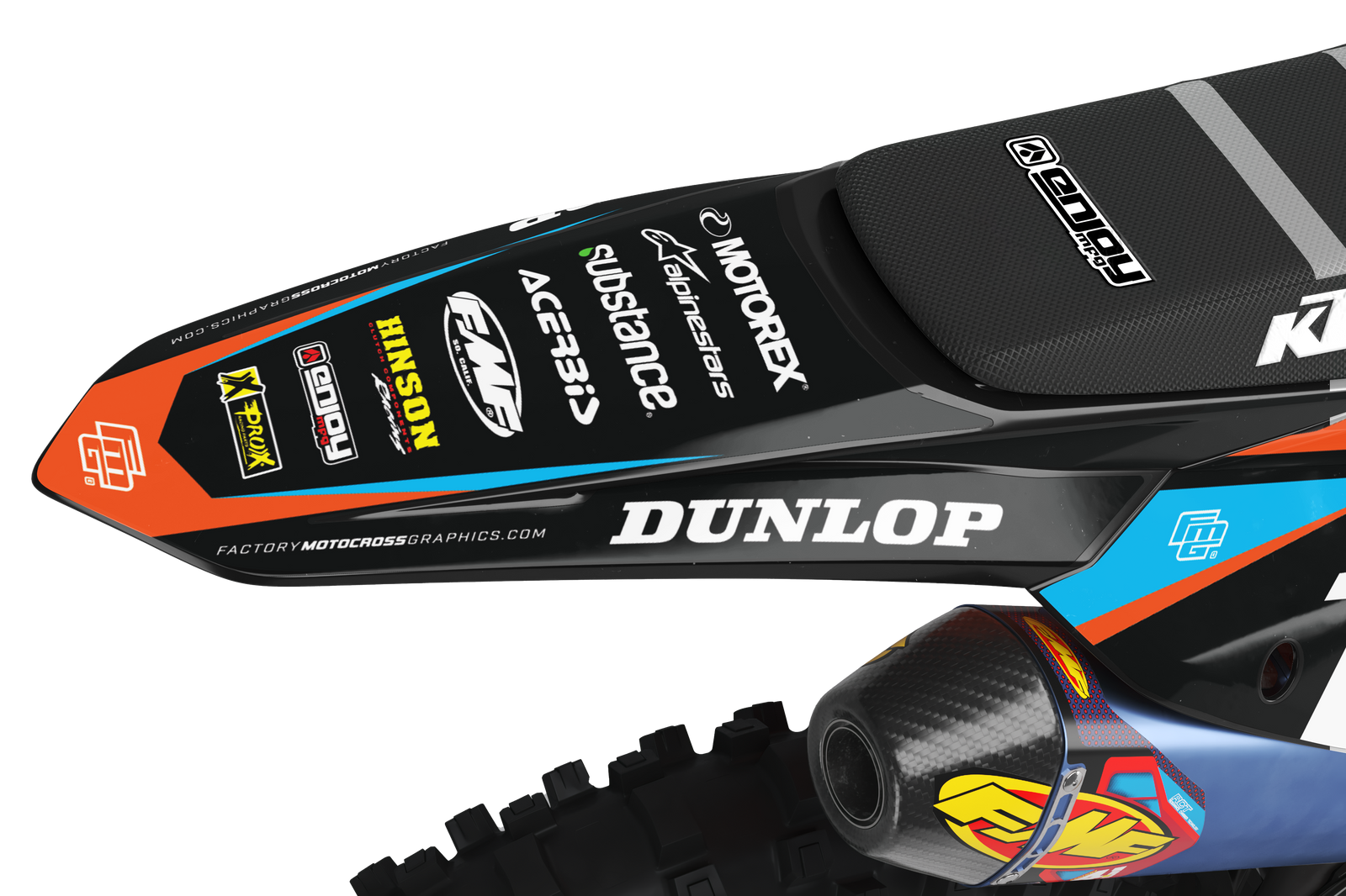 Fits KTM SX / SXF RECESS ORANGE GRAPHICS KIT