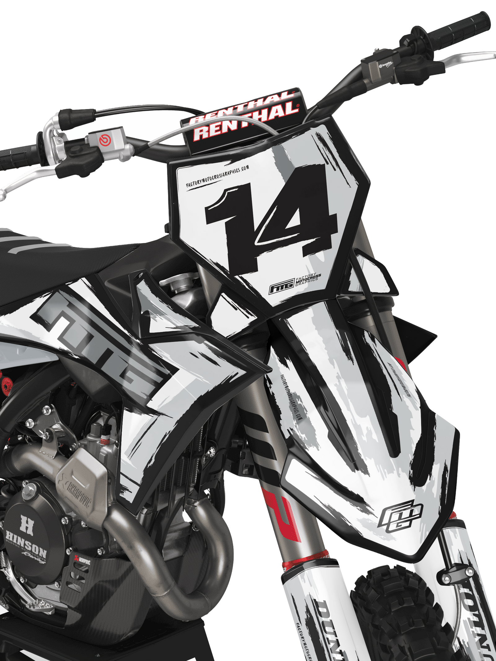 Geschikt voor KTM 2025 TOON BLACK & WHITE GRAPHICS KIT.