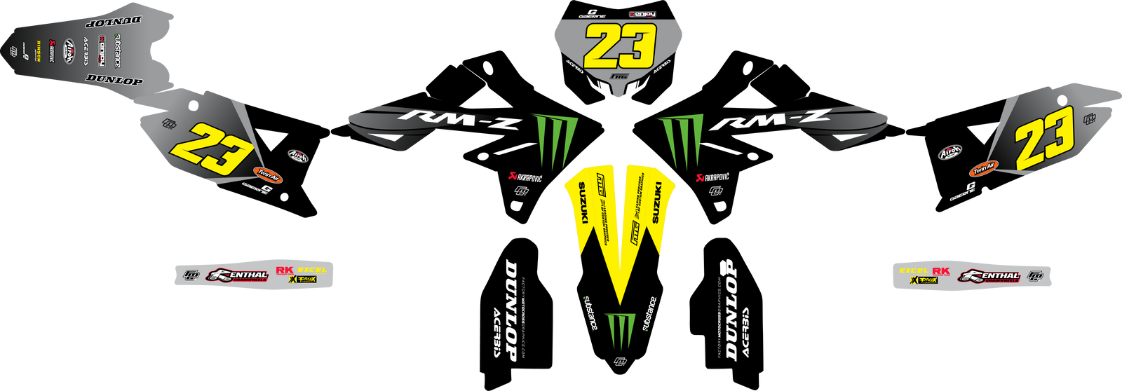 SUZUKI FMG FACTORY EDITION GRAPHICS KIT