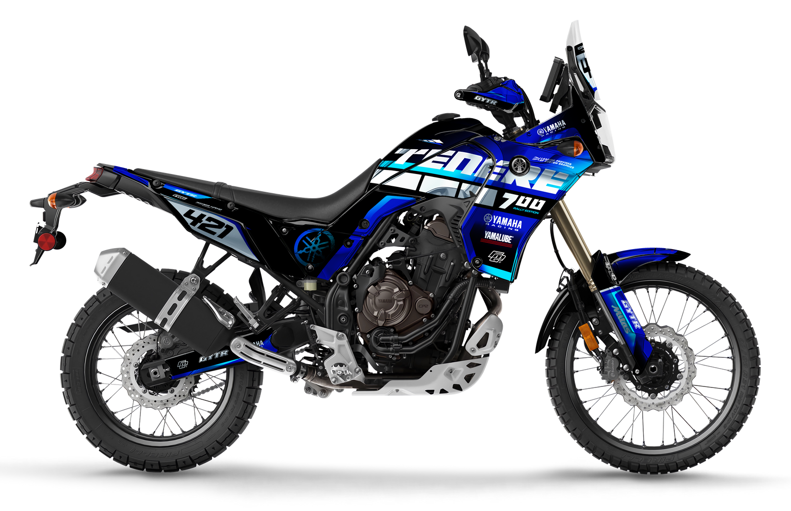 Yamaha Tenere Blue Spectrum Graphics Kit