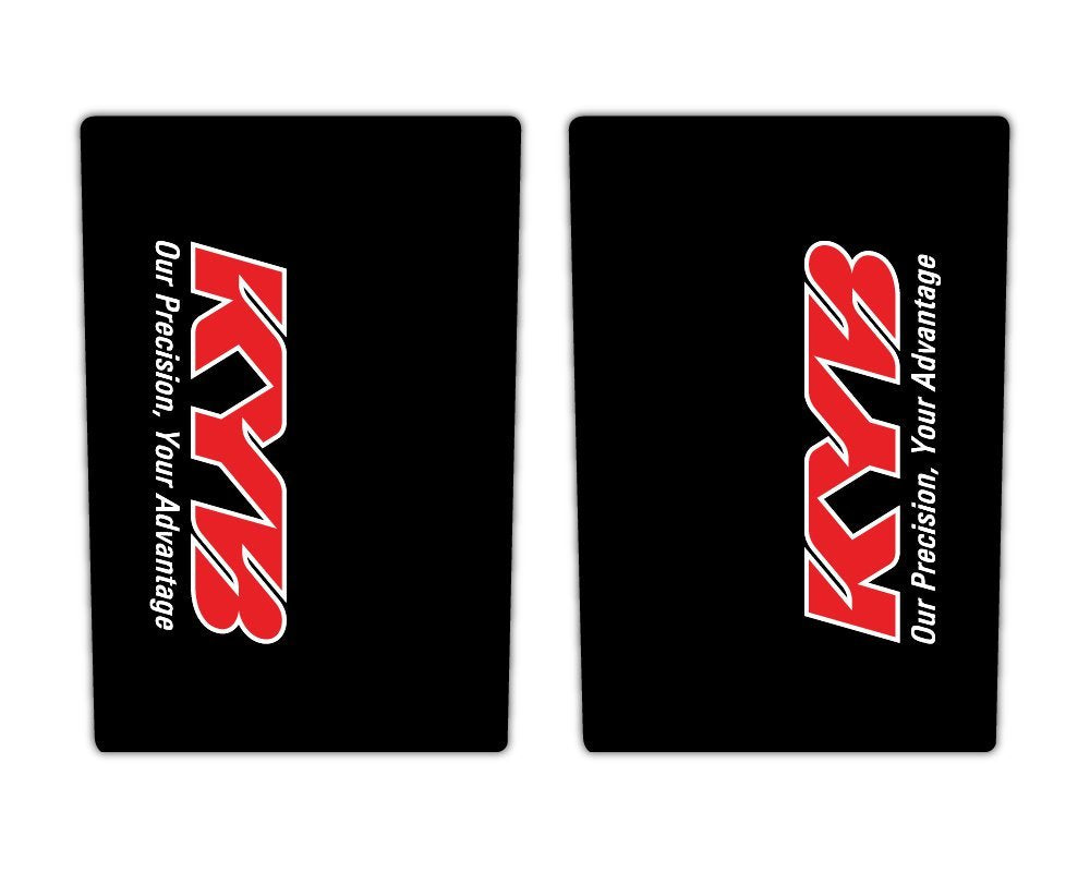 Black Upper Fork Decals