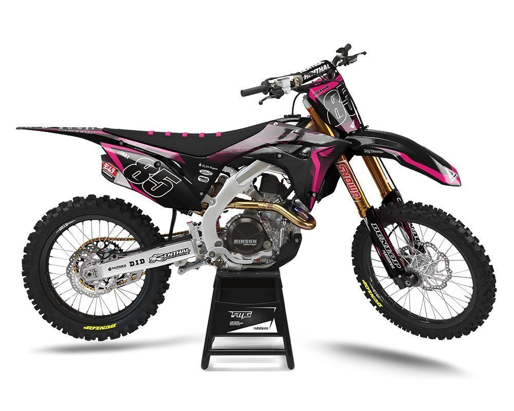 Honda CRF/CR roze Nightrider grafische kit