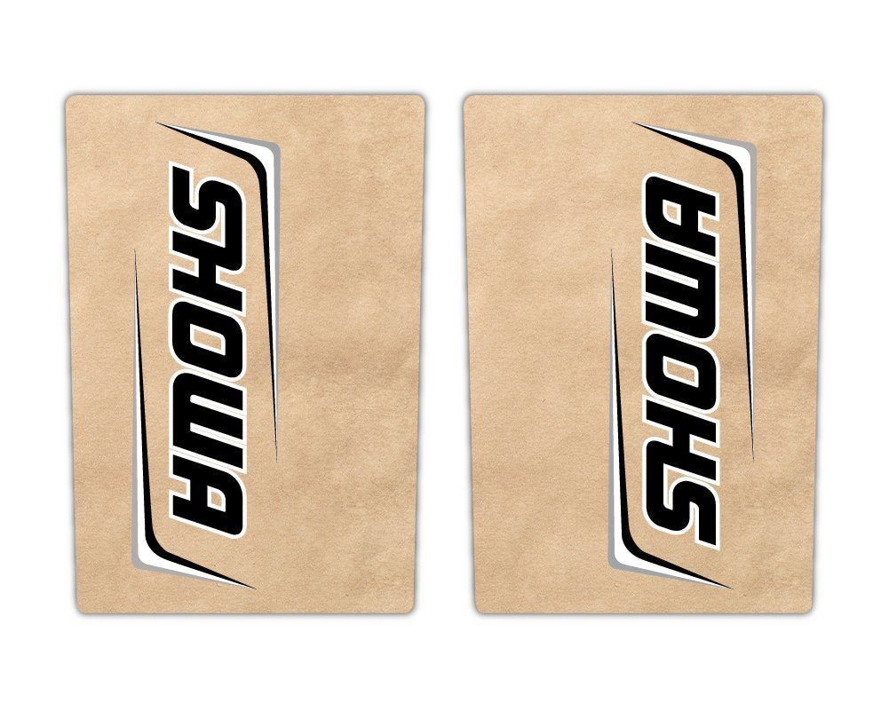 Black Showa Suspension Fork Stickers