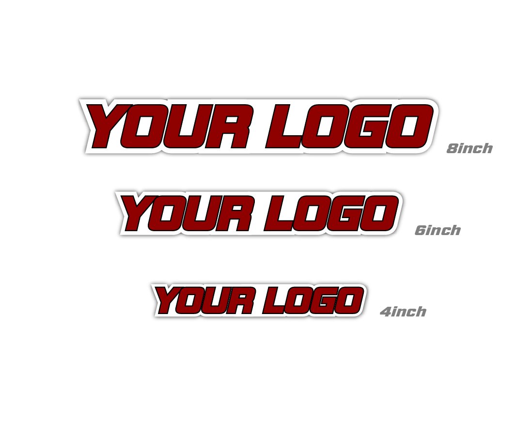 Op maat gemaakte gestanste logo-stickers