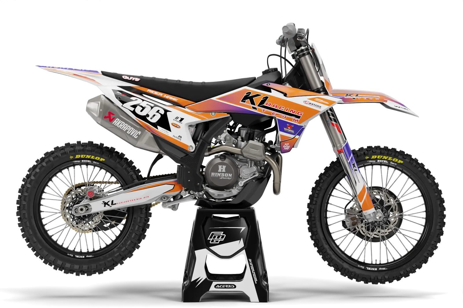 Convient aux graphiques MXGP KTM KL Racing Team 2025.