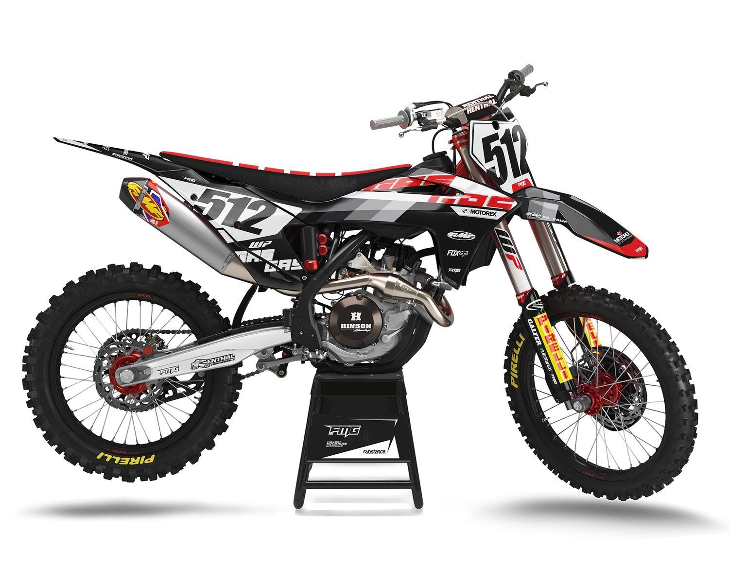 GAS GAS Black Motocross Decals