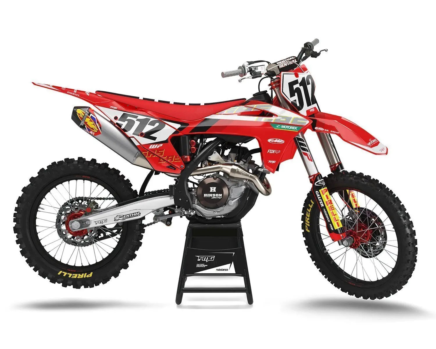 Gas Gas Action Red Graphics Kit
