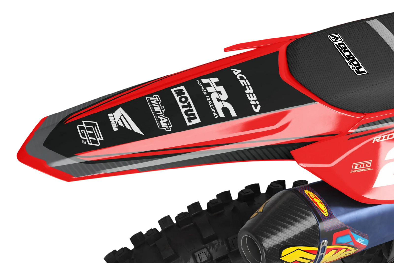 HONDA CRE/CR RED CARBON GRAPHICS KIT