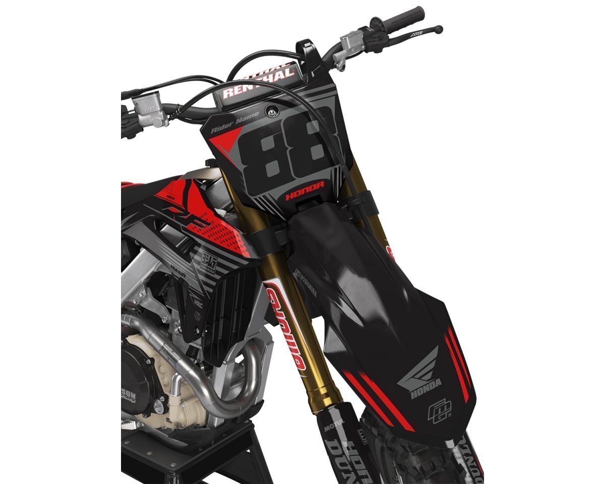Honda CRF/CR Black Raptor Graphics Kit