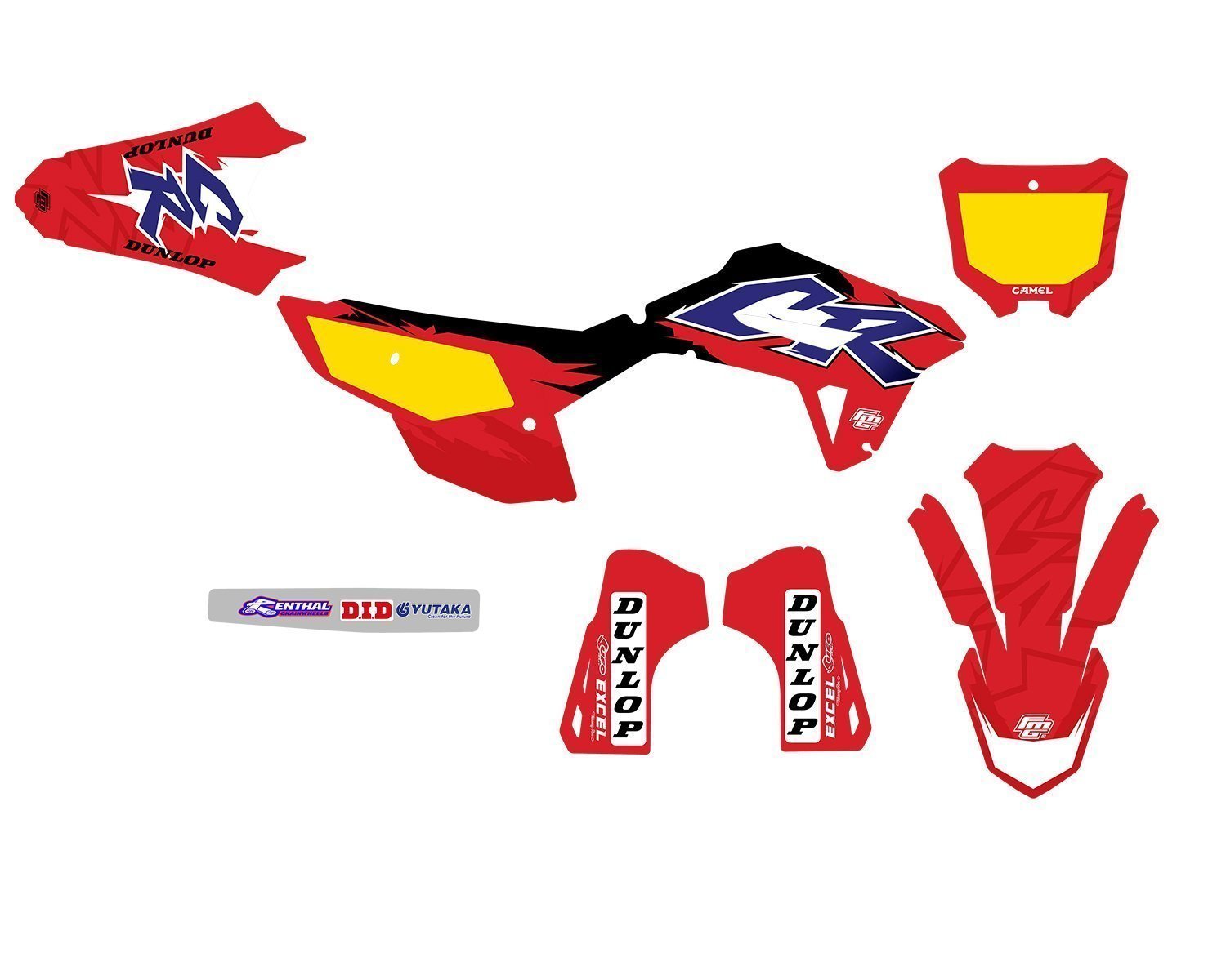 Honda CRF/CR Classic Retro Graphics Kit