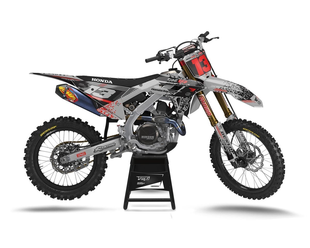 Honda CRF/CR Grey Target Graphics Kit