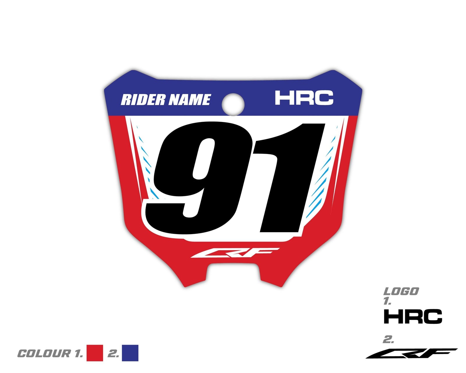 Custom Front Number Plate Honda