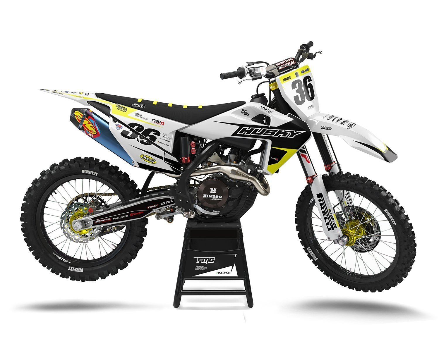 Custom Husqvarna White MX Graphics