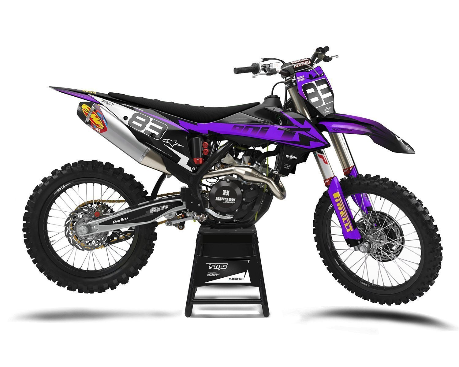 Purple Fits KTM Motocross SX50 SX65 SX85