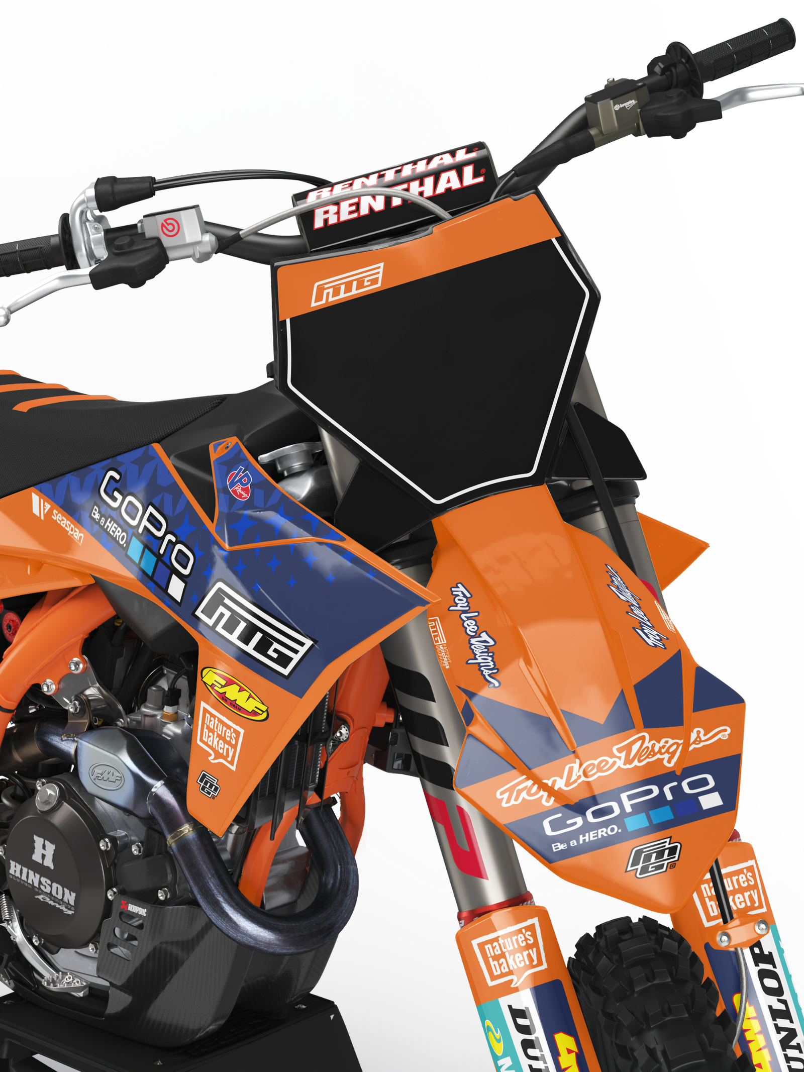 Fits KTM GoPro Orange Factory Graphics Kit