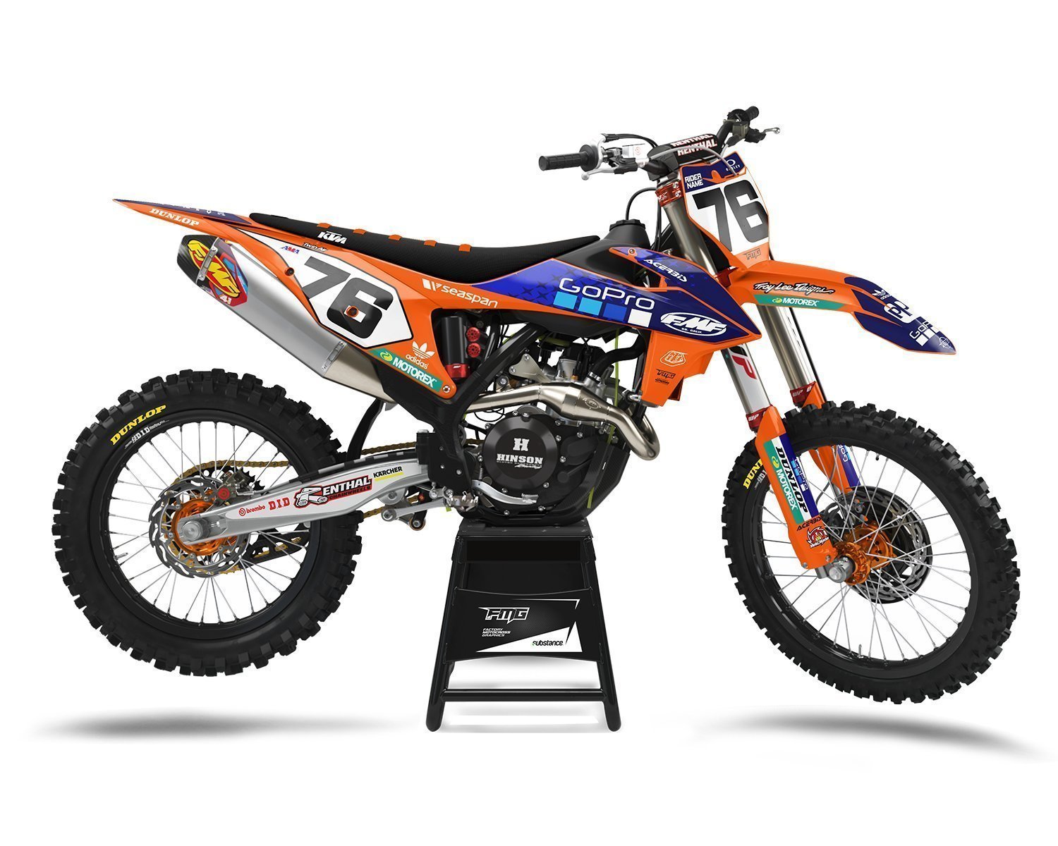Orange Fits KTM MX Enduro Graphic Kits