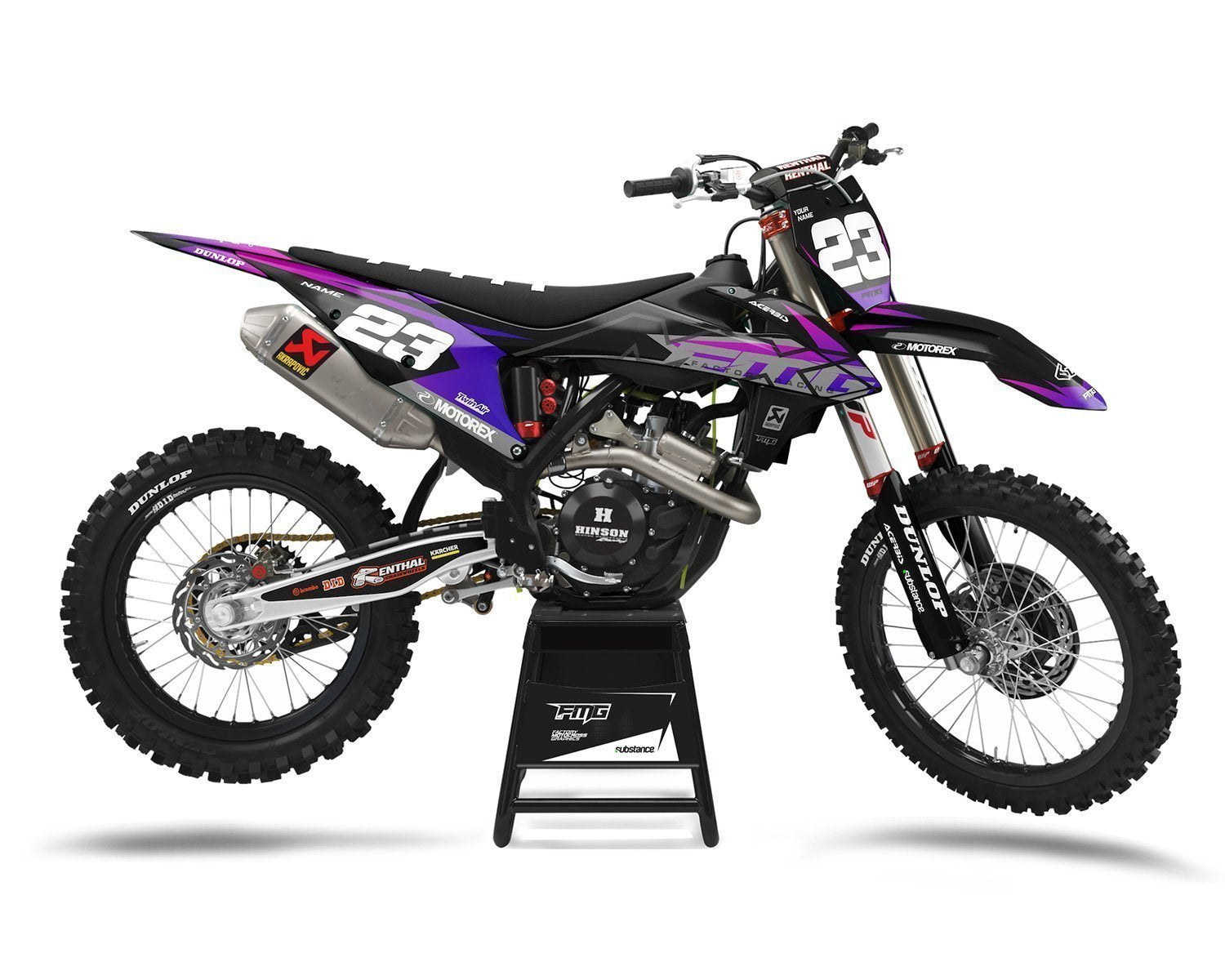 Purple Fits KTM Motocros Graphics
