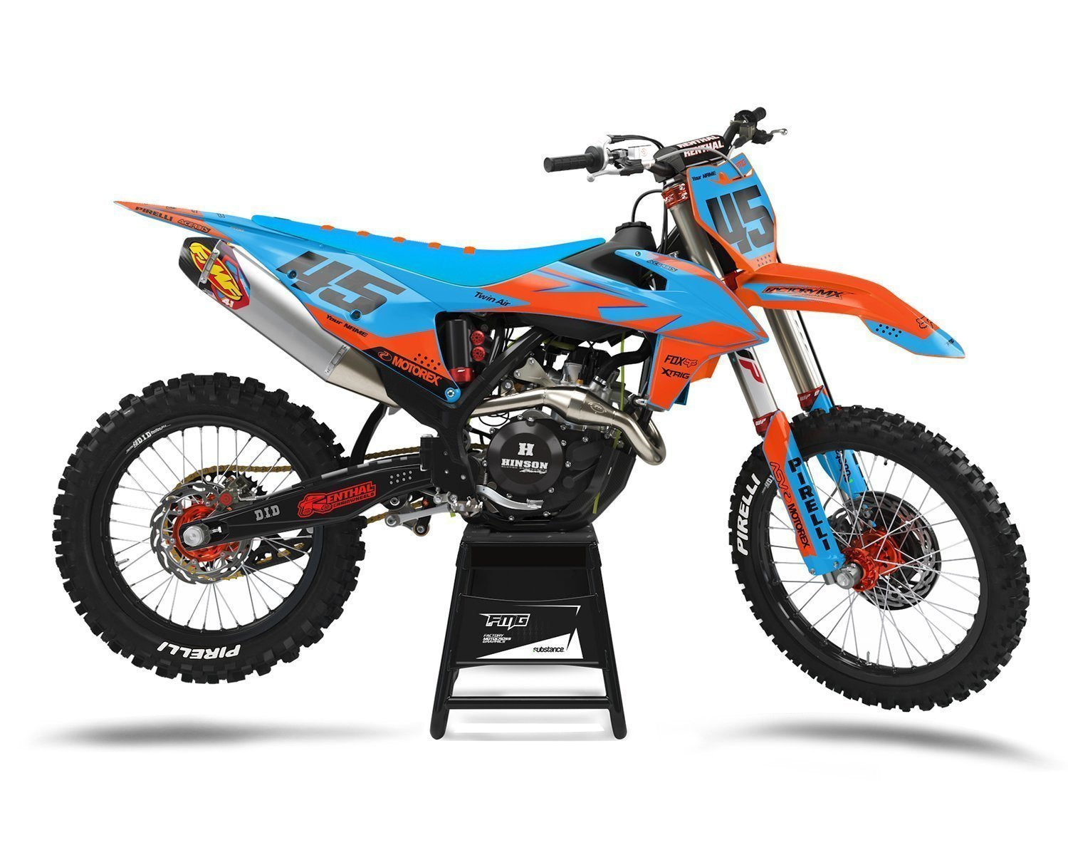 Blue Fits KTM Graphics