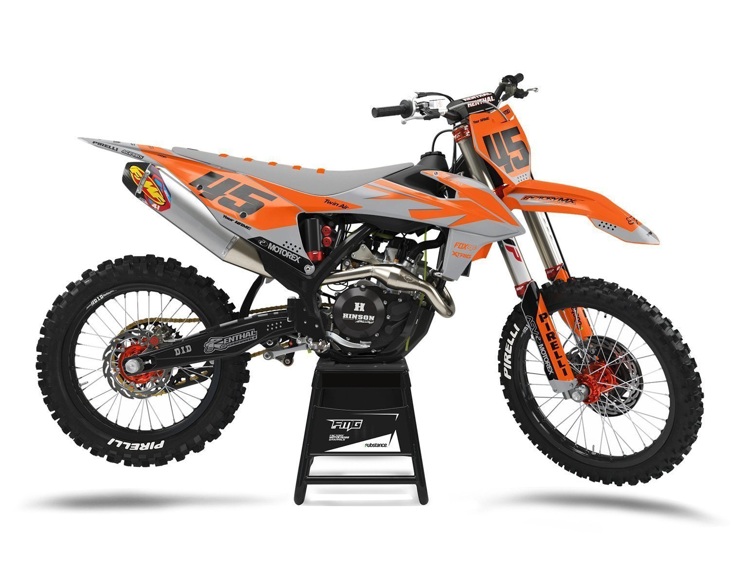 Custom Fits KTM Motocross Graphics UK