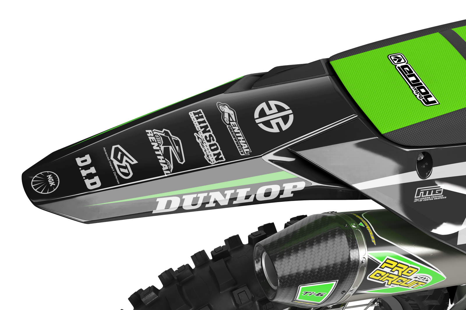 Kawasaki Hybrid Factory Graphics Kit