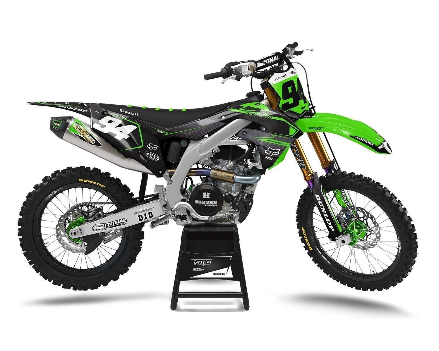 Carbon Green MX Graphics UK