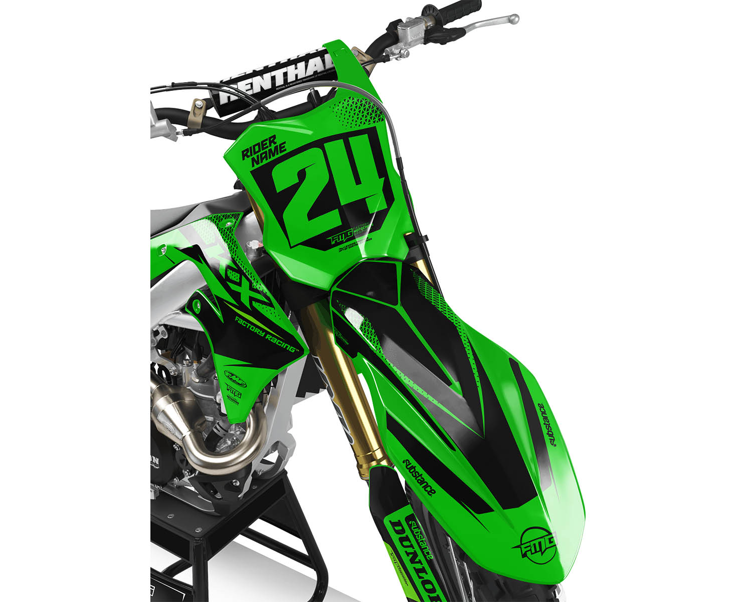 Kawasaki Green Syndicate Graphics Kit