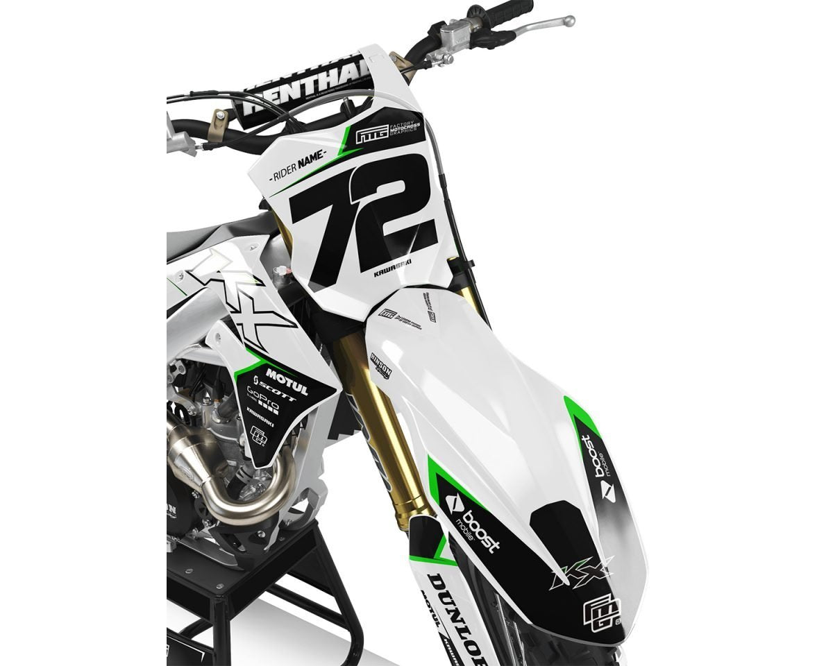 Kawasaki White Jedi Graphics Kit