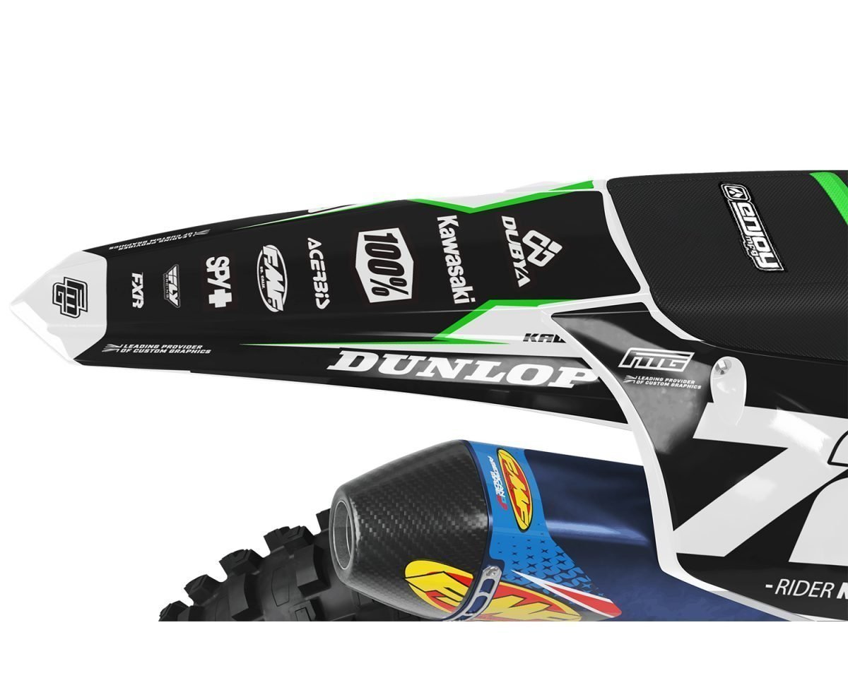 Kawasaki White Jedi Graphics Kit