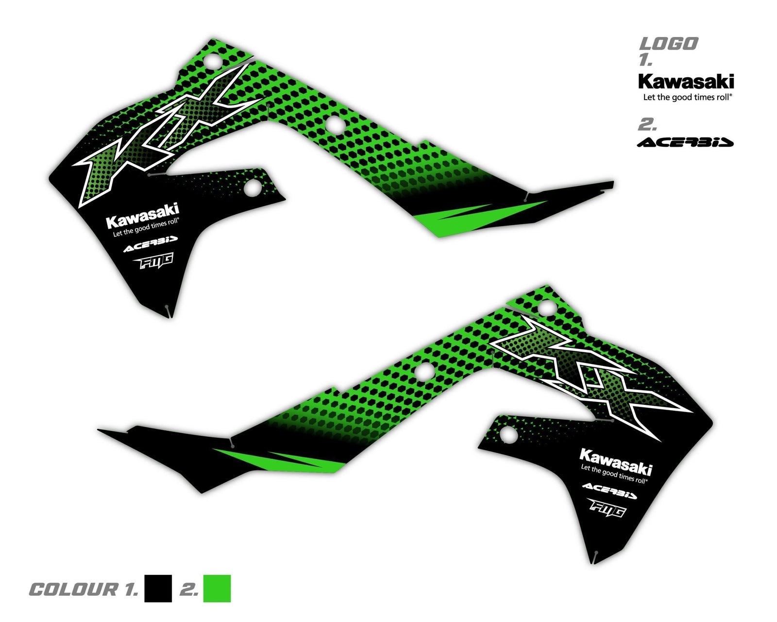 Kawasaki Rad Scoop Graphics