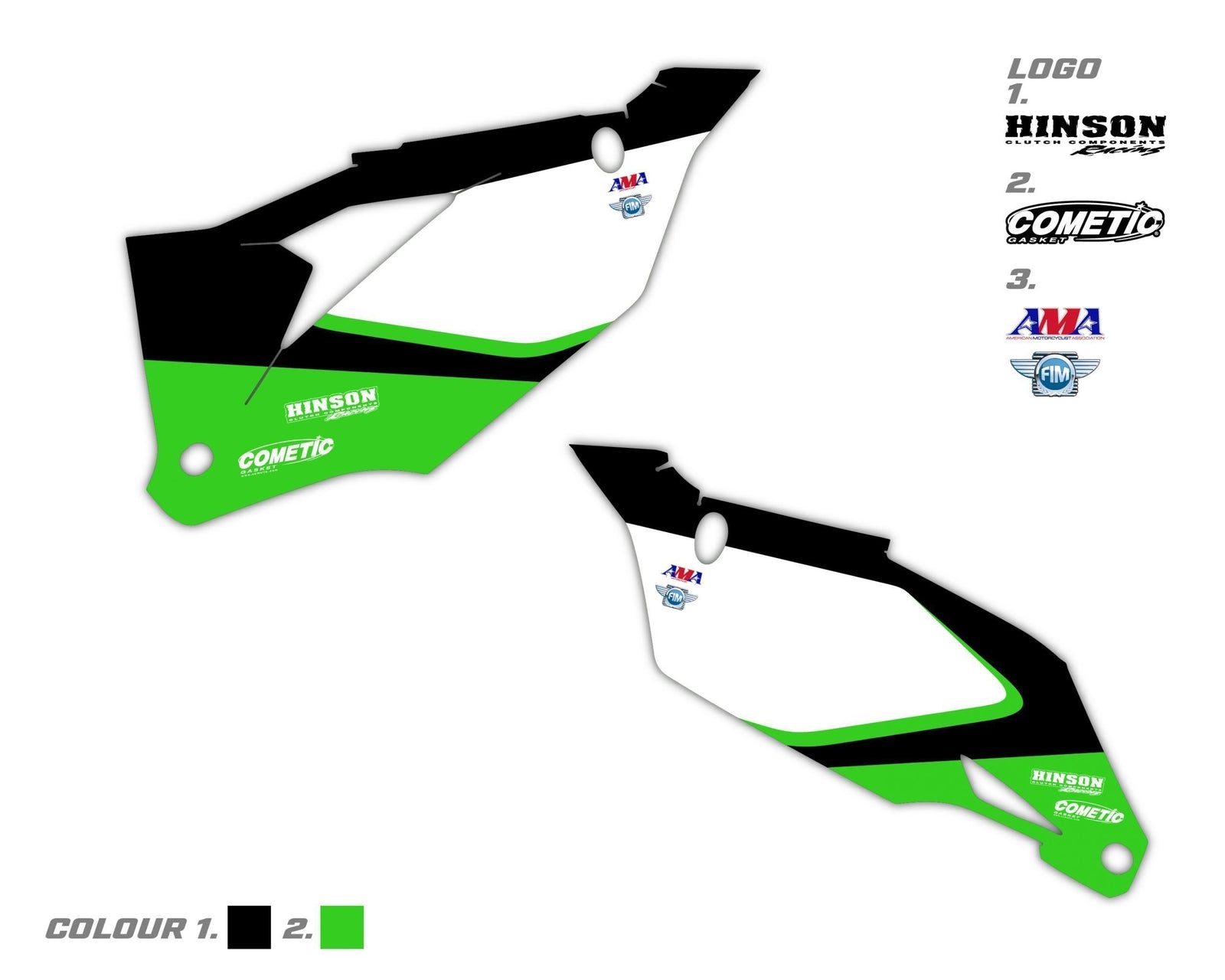 Custom Kawasaki MX Side Panels