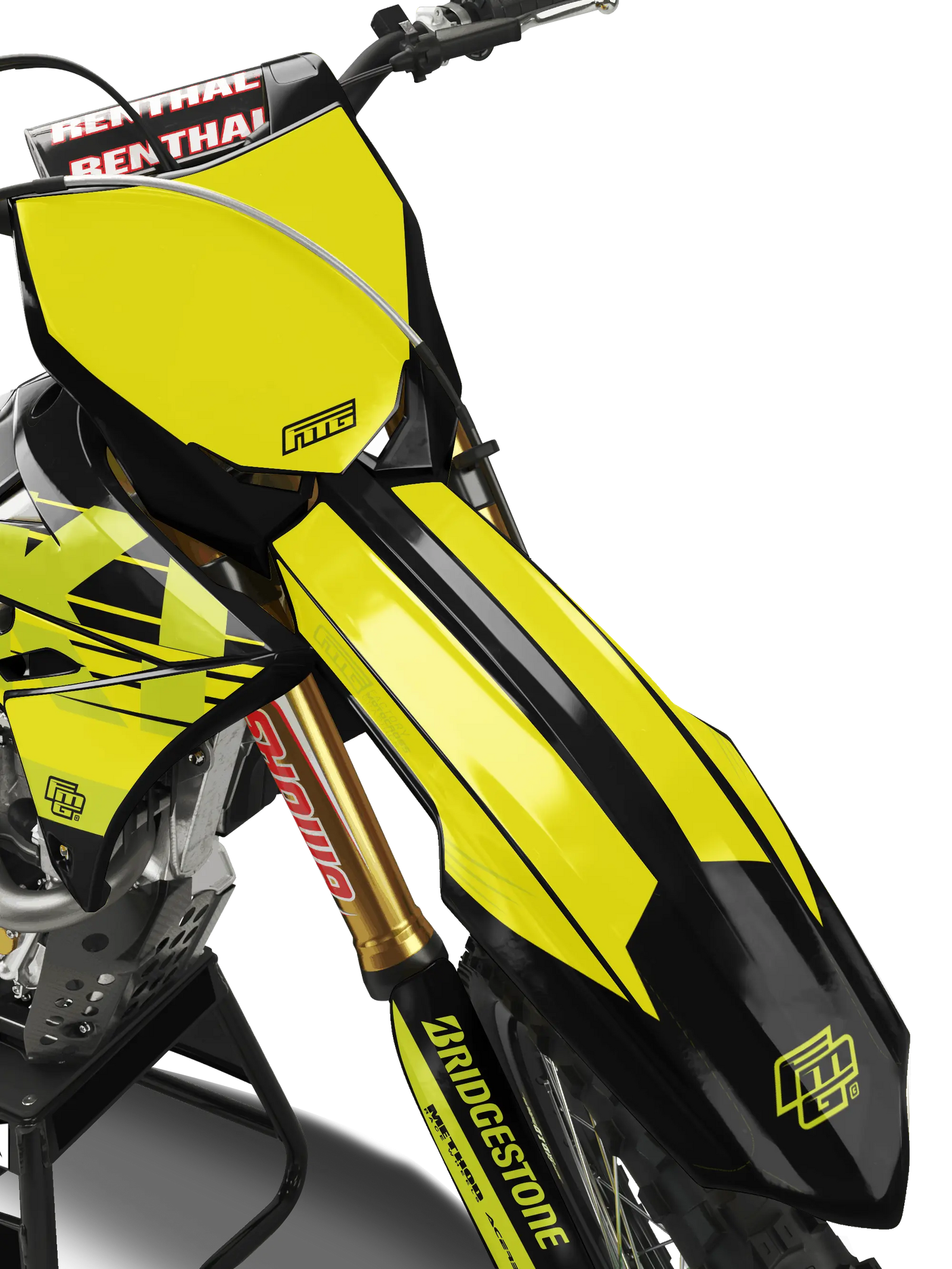 Suzuki Fluorescent FMG Graphics Kit