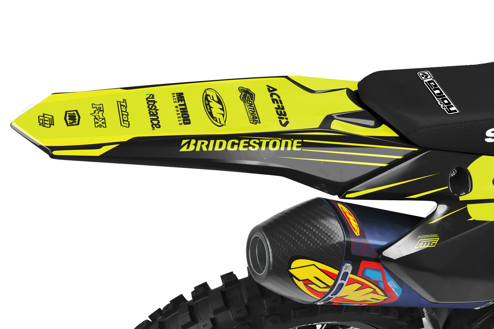 Suzuki Fluorescent FMG Graphics Kit
