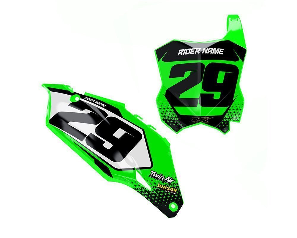 Custom Motocross Number Plate Stickers