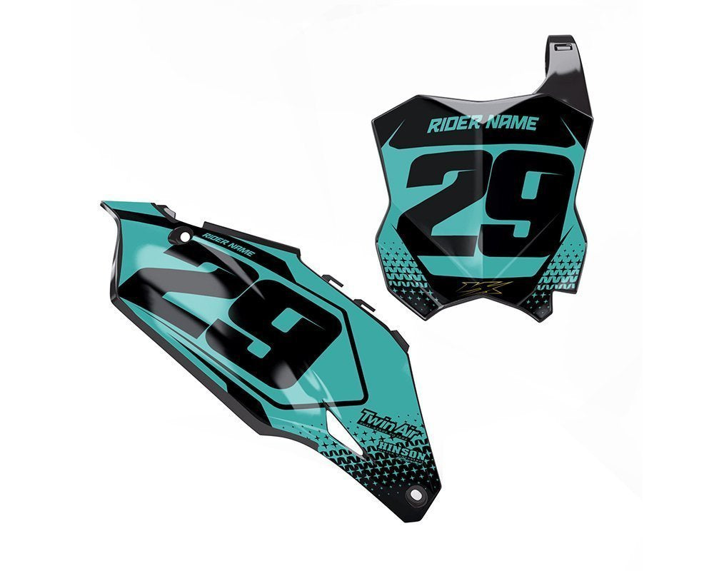 Kawasaki Factory Teal Backgrounds