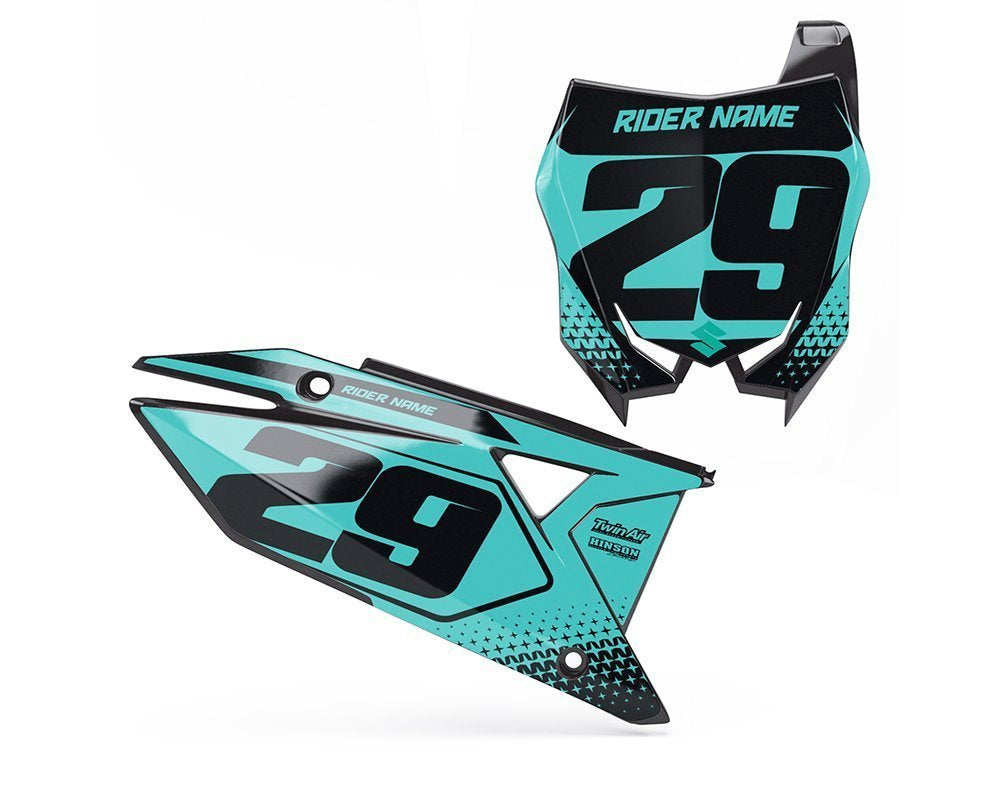 Suzuki Factory Teal Backgrounds