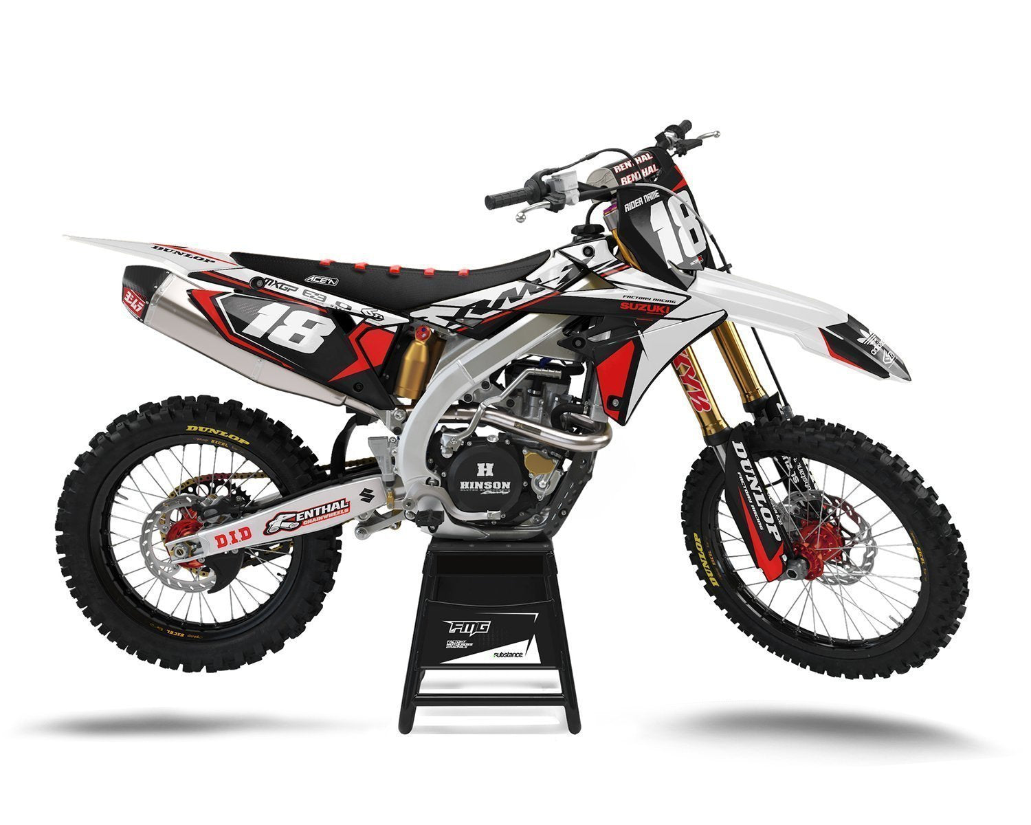 Black Suzuki Graphics Kit