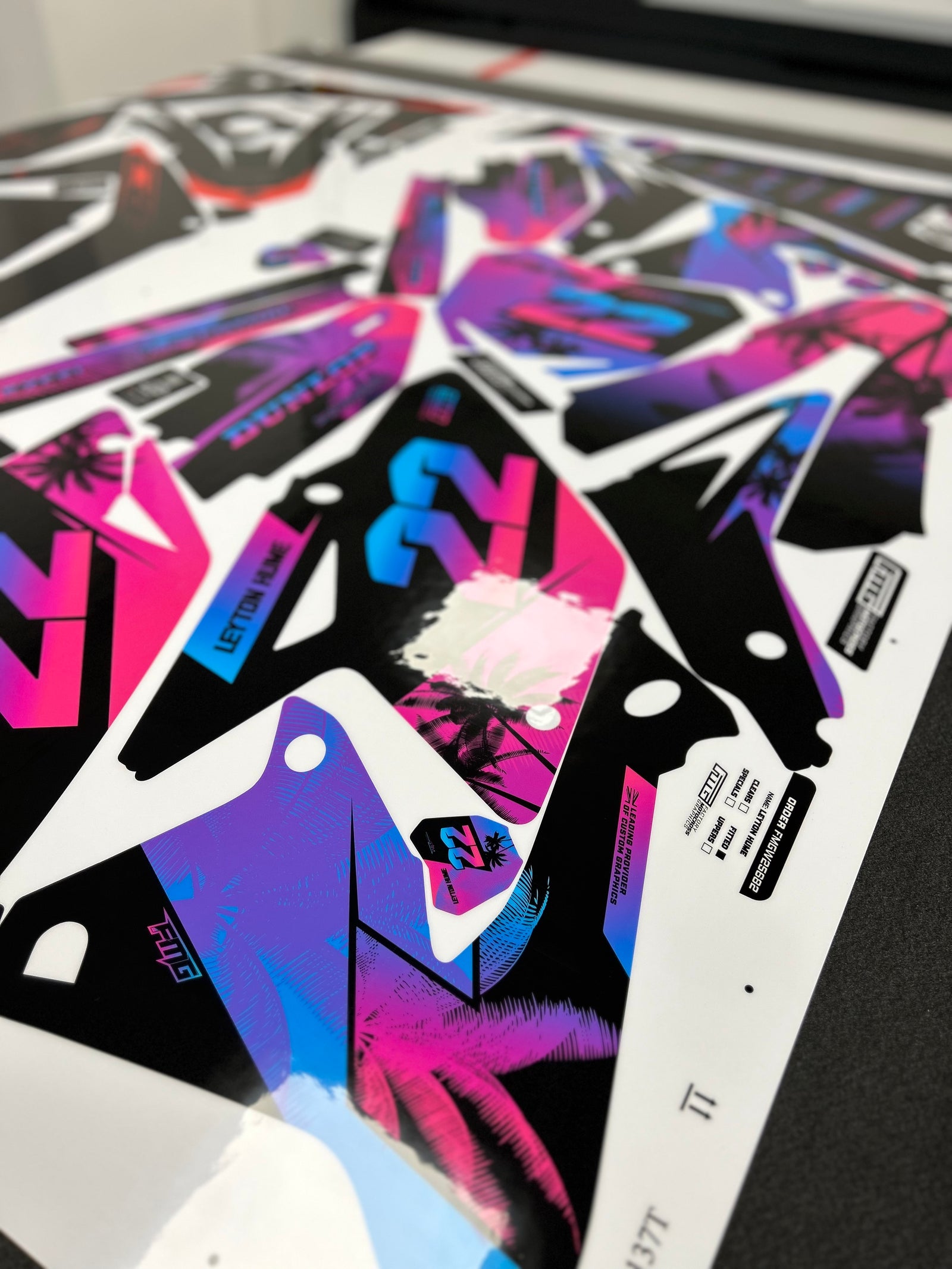 Gas Gas Black Palm Graphics Kit