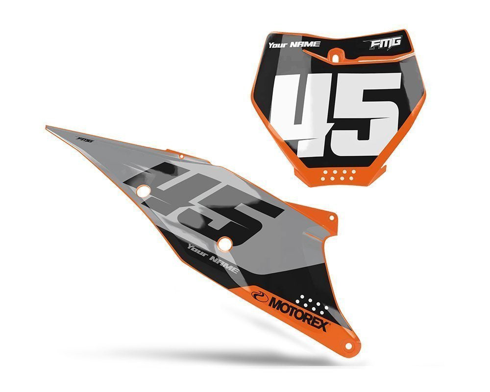Volta Fits KTM Number Board Decals