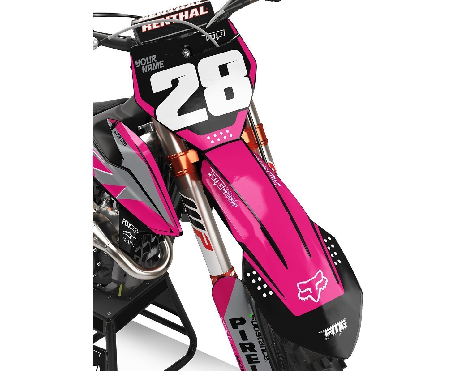 SX50 SX65 SX85 Pink Motocross Graphics Kit