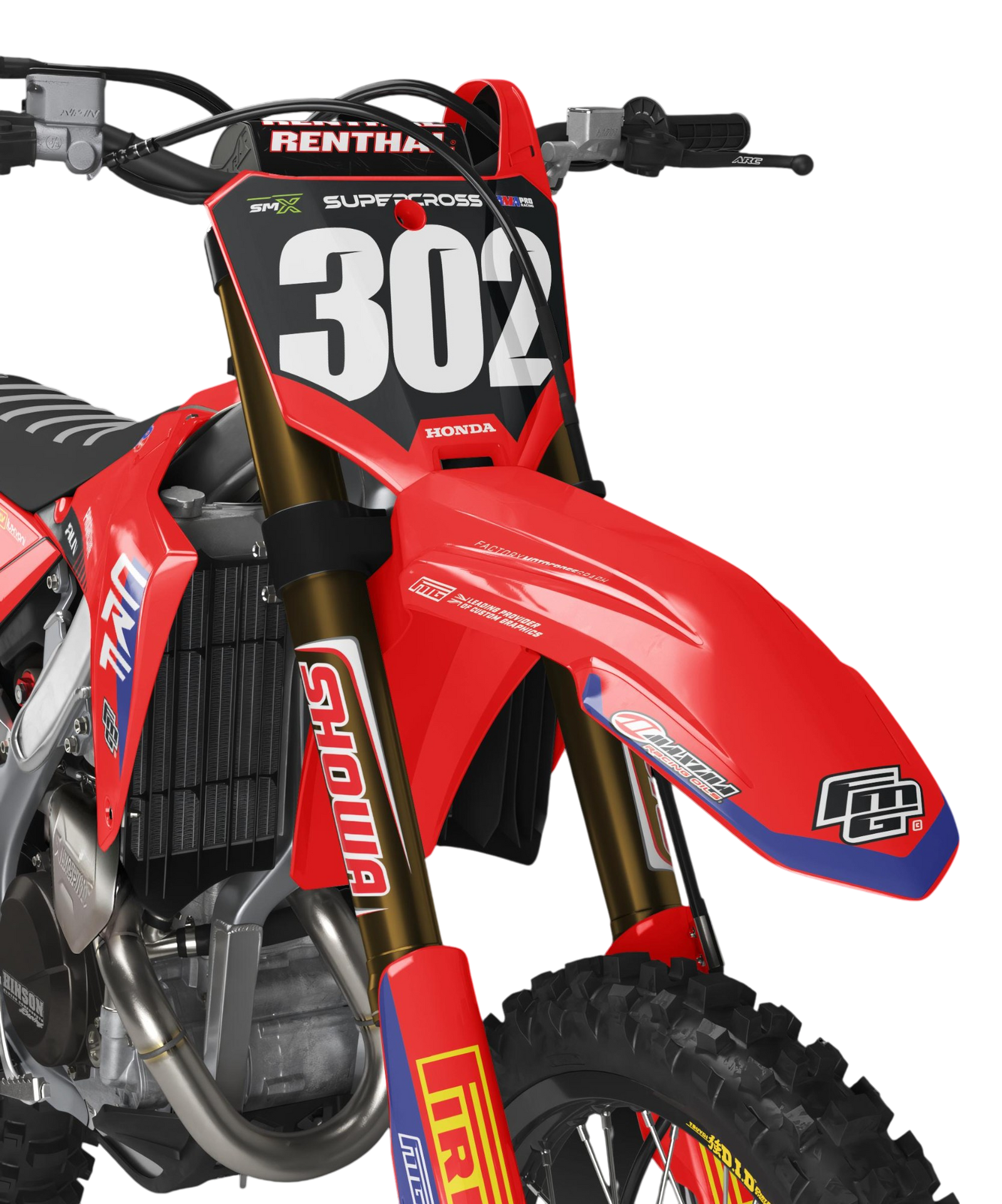 KIT GRAPHIQUE PROGRESSIVE HONDA PIRELLI EDITION.