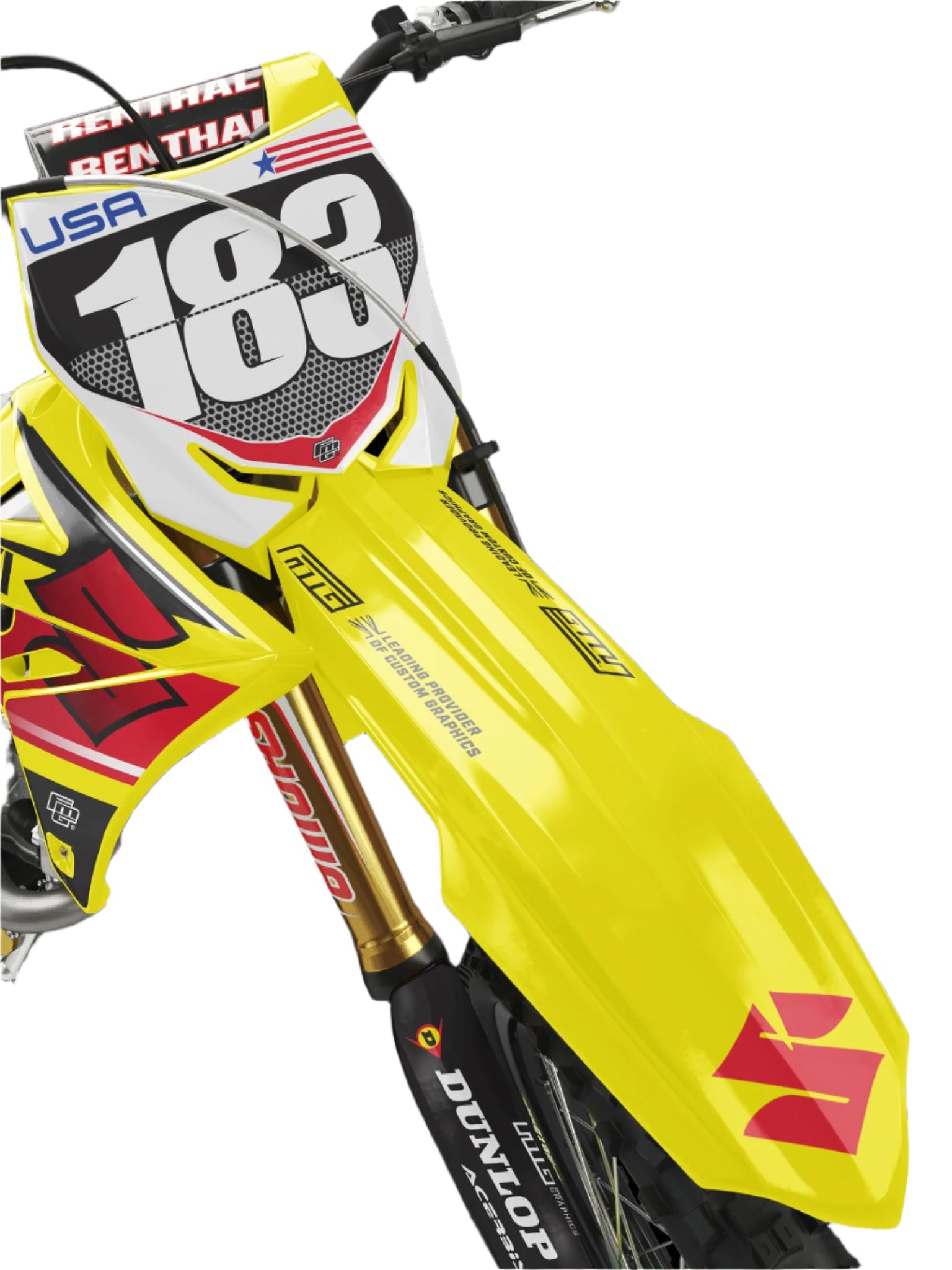 Suzuki Hayes Stars and Stripes graphics kit