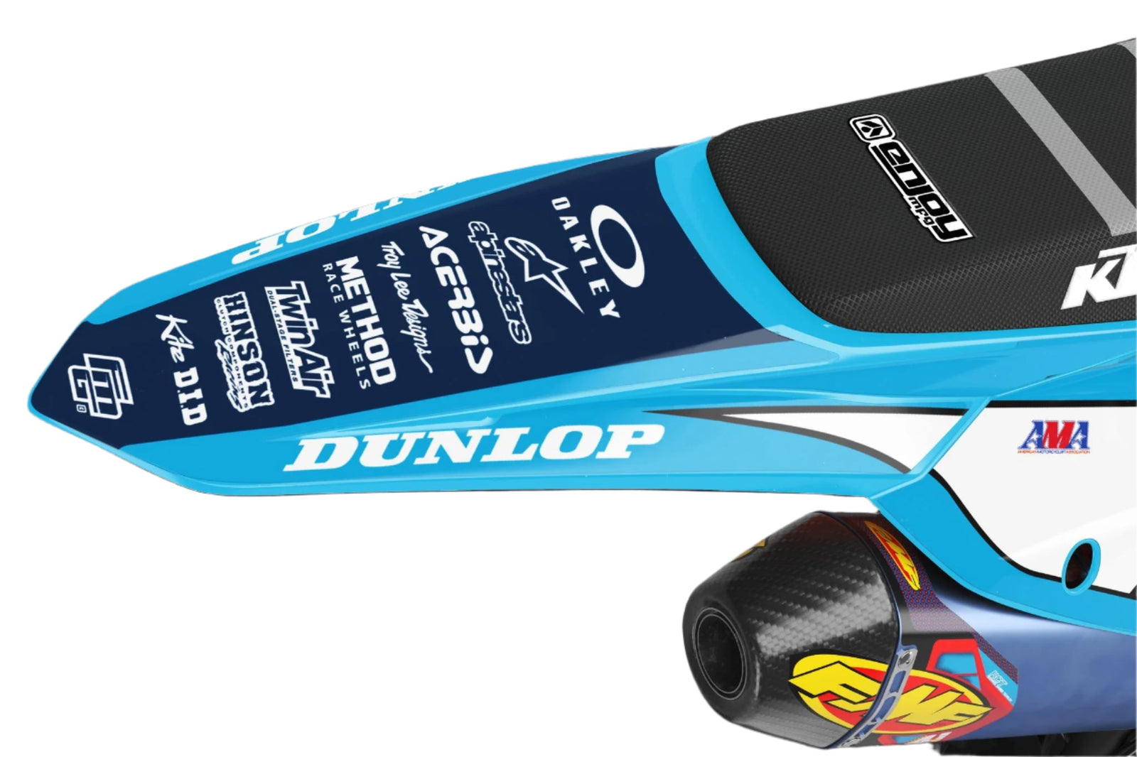 Fits KTM SX / SXF Blue TLD Graphics Kit