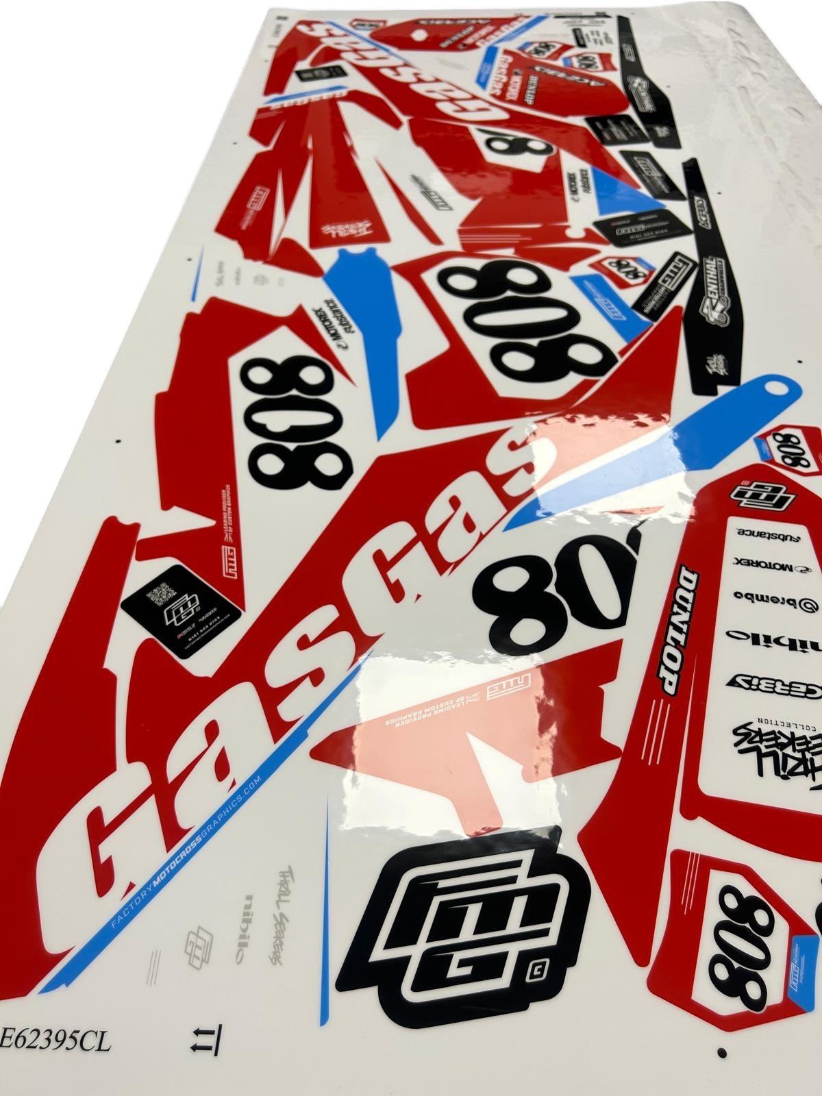 Gas Gas Red Classic Graphics Kit