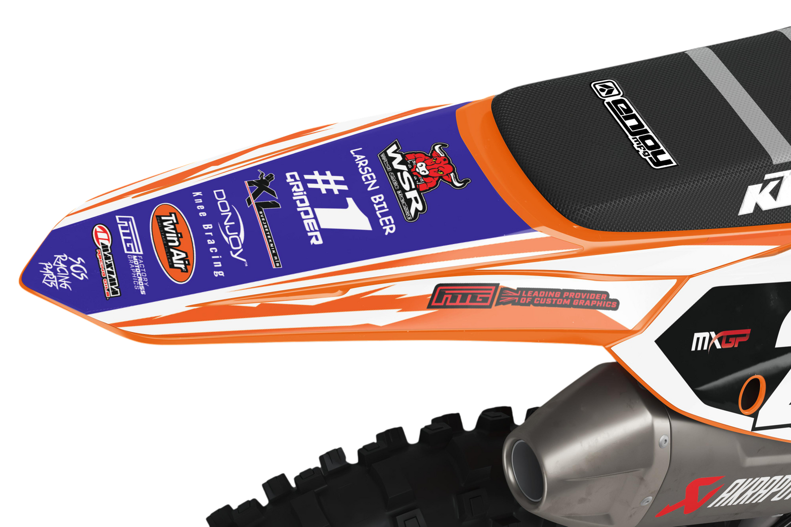 Convient aux graphiques MXGP KTM KL Racing Team 2025.