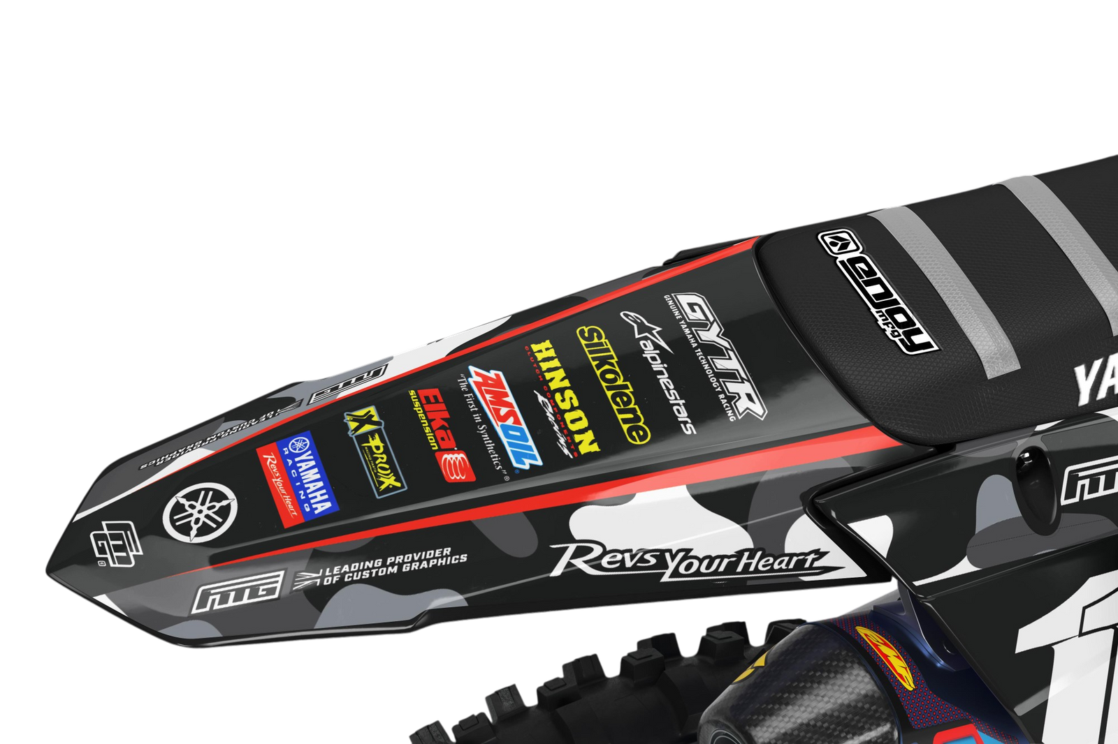 Yamaha Shark Mouth CAMOUFLAGE GRAFIEKSET.