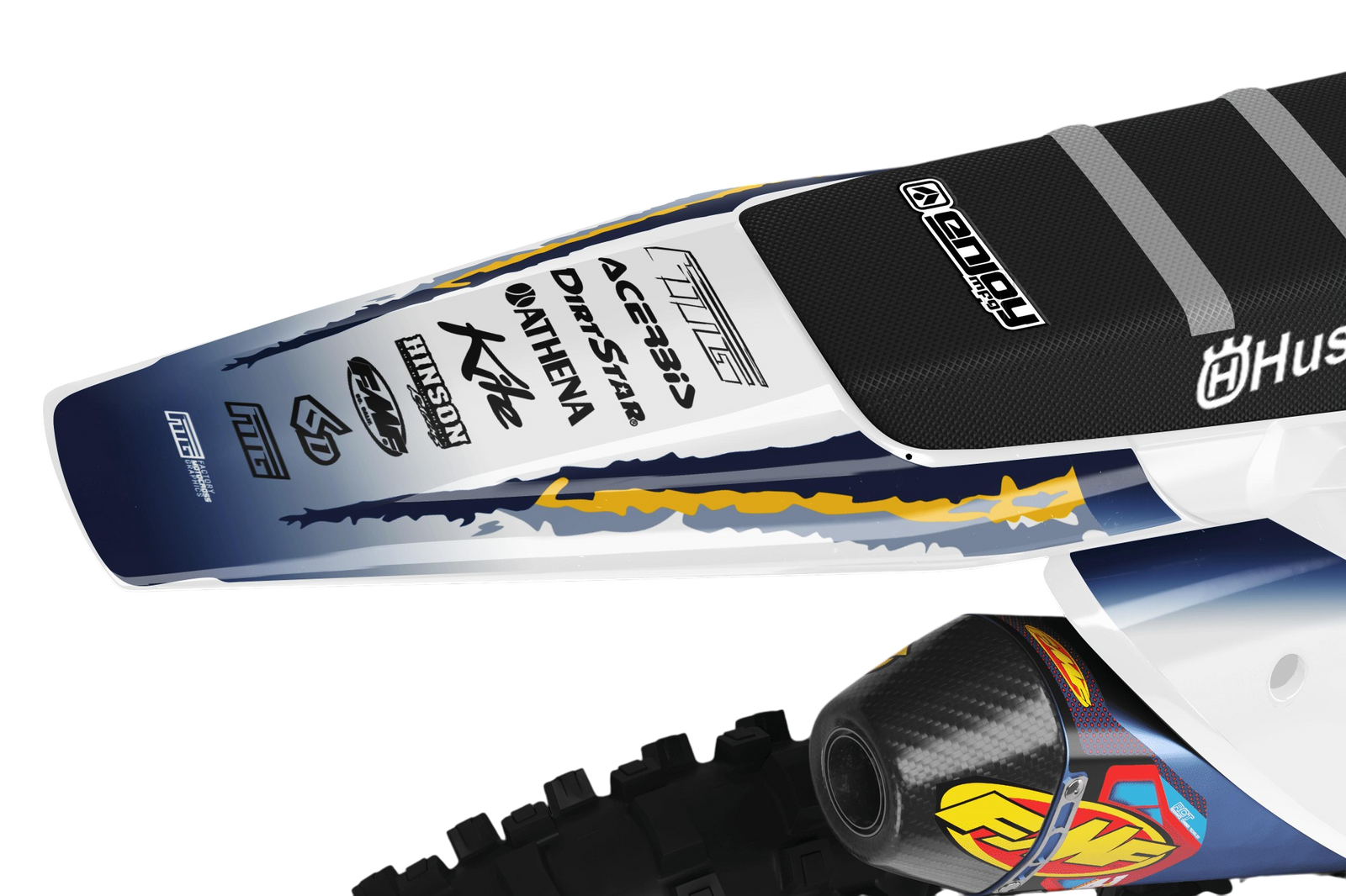 HUSOVARNA FMG Team Acerbis Wit FABRIEK GRAPHICS KIT