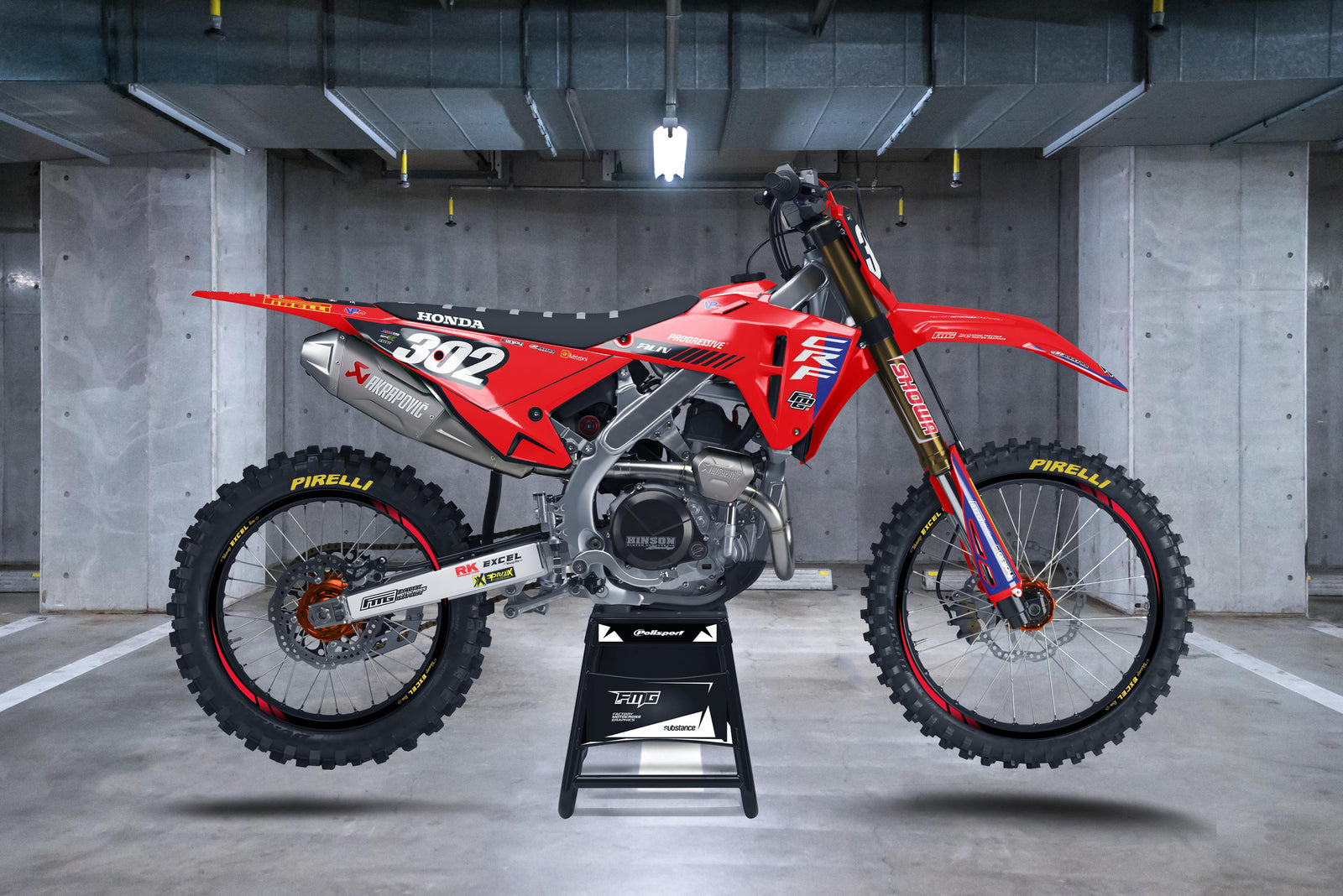 KIT GRAPHIQUE PROGRESSIVE HONDA PIRELLI EDITION.