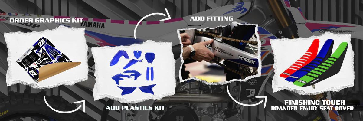 Compatible avec le kit graphique KTM SX / SXF Terrain Adventure