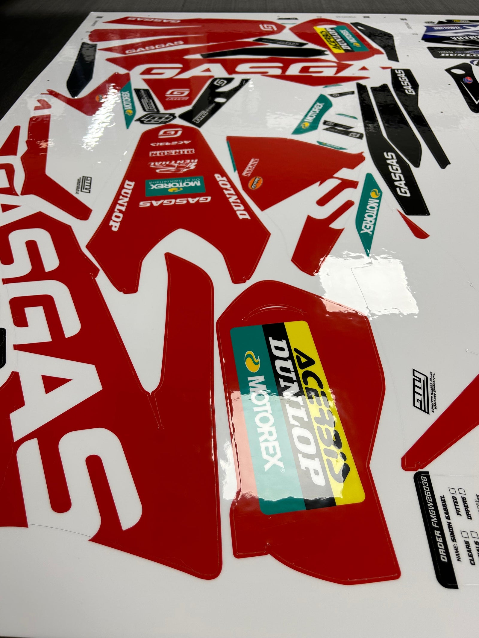 Gas Gas 2021 Factory Grey Graphics Kit